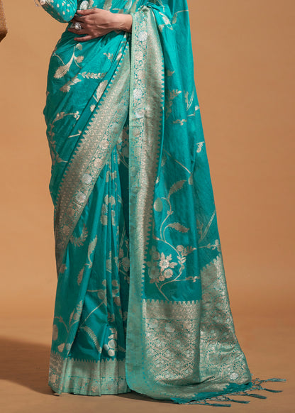 Georgette Handloom Weaving Silk Saree-004