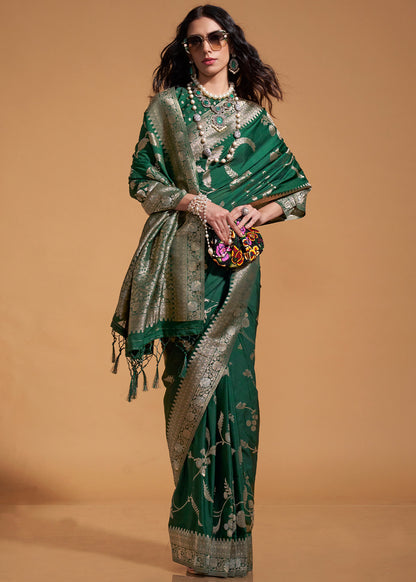 Georgette Handloom Weaving Silk Saree-006