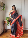 Printed Cotton Mulmul Sarees with Blouse 007