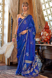 Elegant Satin Handloom Weaving Silk Saree-005
