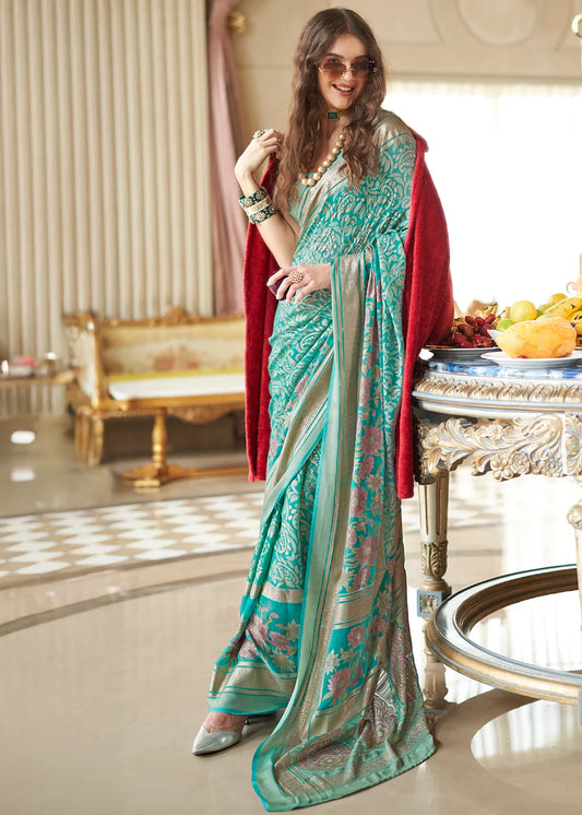 Floral  Zari Weave Saree-003