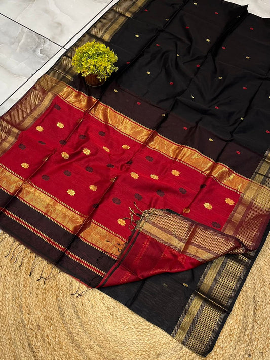 Maheshwari Saree in Handwoven Heritage Weave-119
