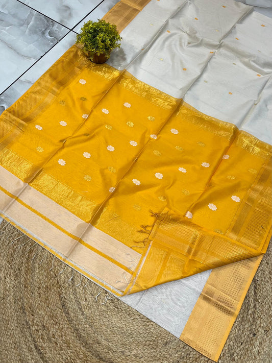 Maheshwari Saree in Handwoven Heritage Weave-106