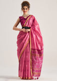 Blended Silk Saree with Woven Pallu-003