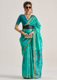 Blended Silk Saree with Woven Pallu-004