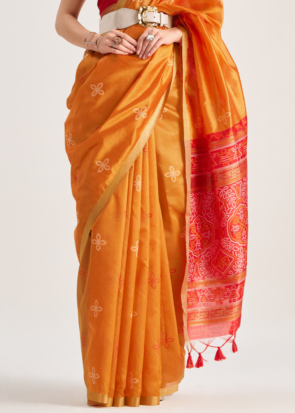Blended Silk Saree with Woven Pallu-005