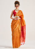 Blended Silk Saree with Woven Pallu-005
