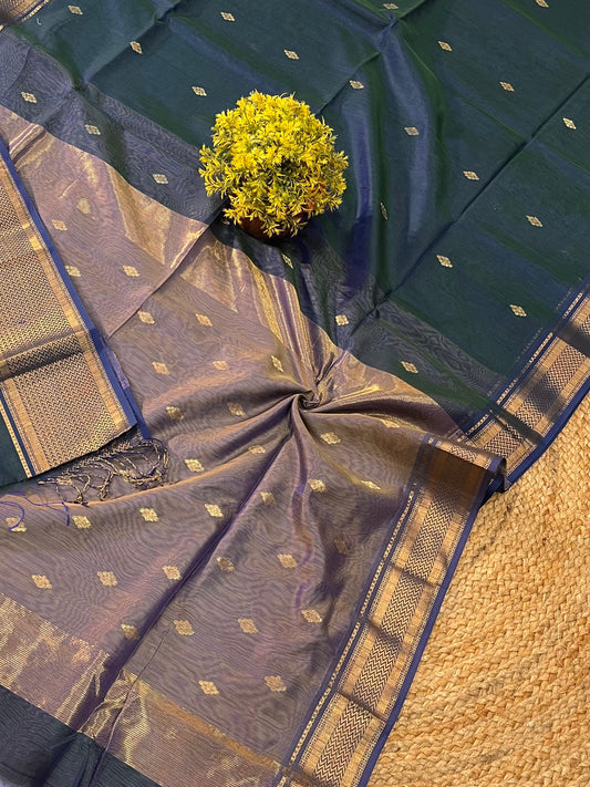 Maheshwari Saree in Handwoven Heritage Weave-098