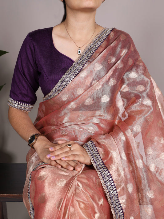 Banarasi Tissue Silk Saree with Sequins Elegance-02