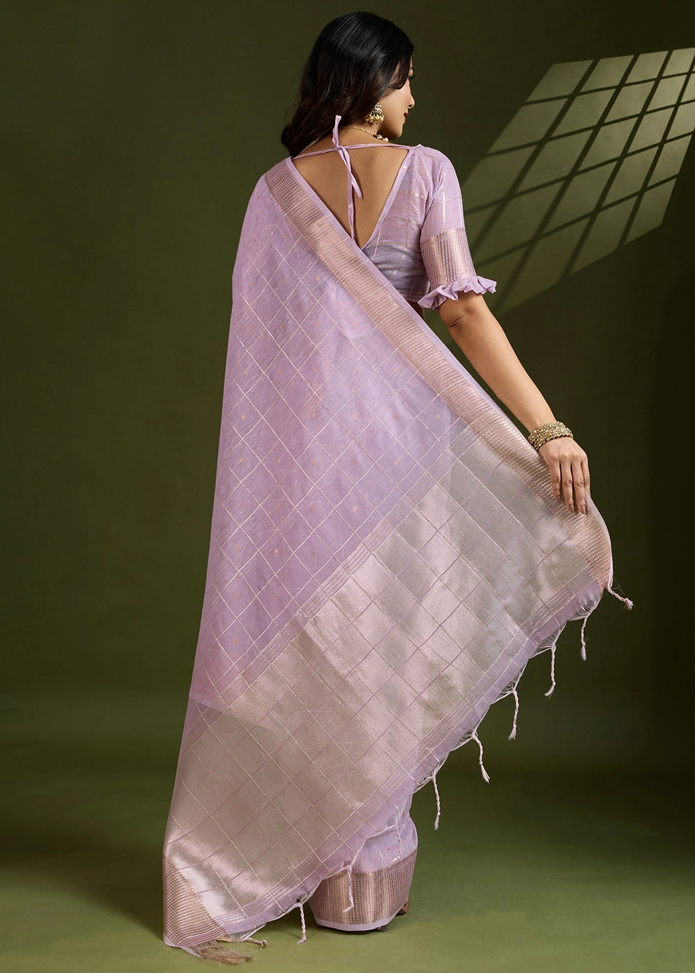 Blended Soft Silk Saree with Woven Pallu-004