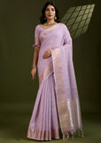 Blended Soft Silk Saree with Woven Pallu-004