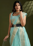Blended Soft Silk Saree with Woven Pallu-005
