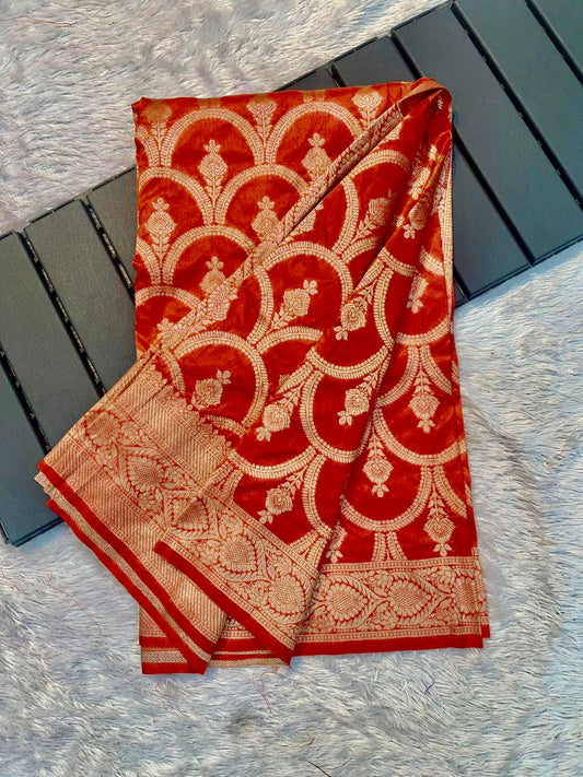 Soft Georgette Dola Silk Saree- 001