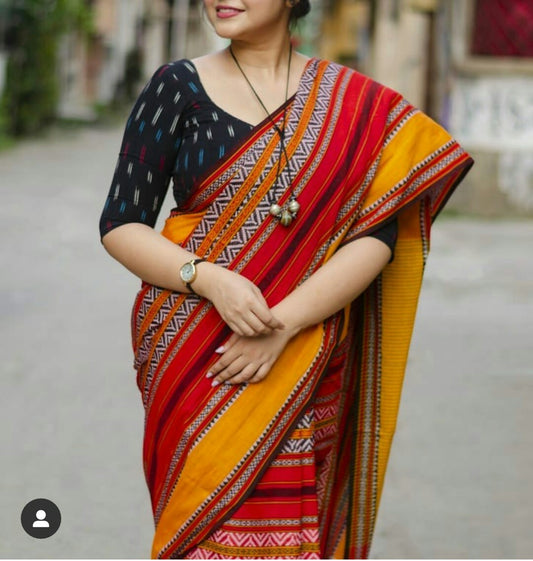 Authentic Dhaniakhali Chatai Saree –001