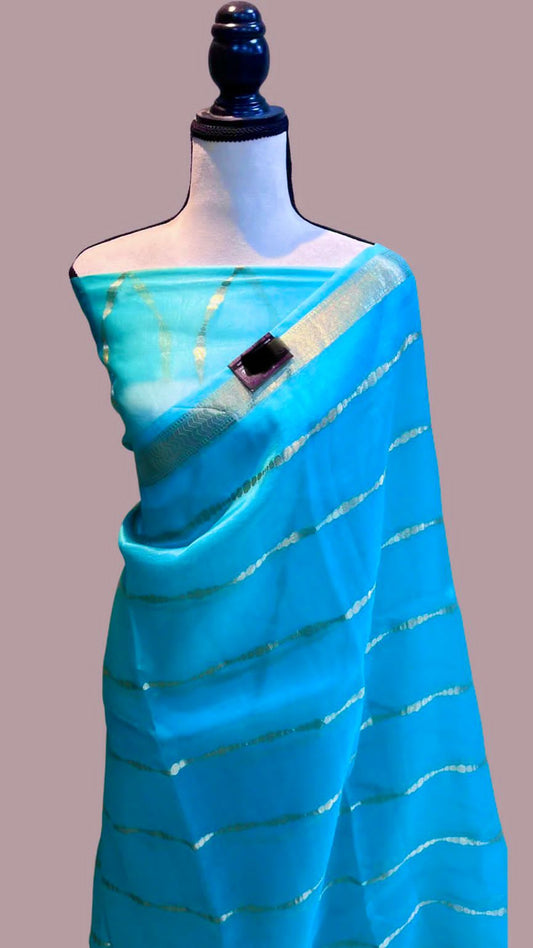 Organza Silk Weaving Saree with Zari-009