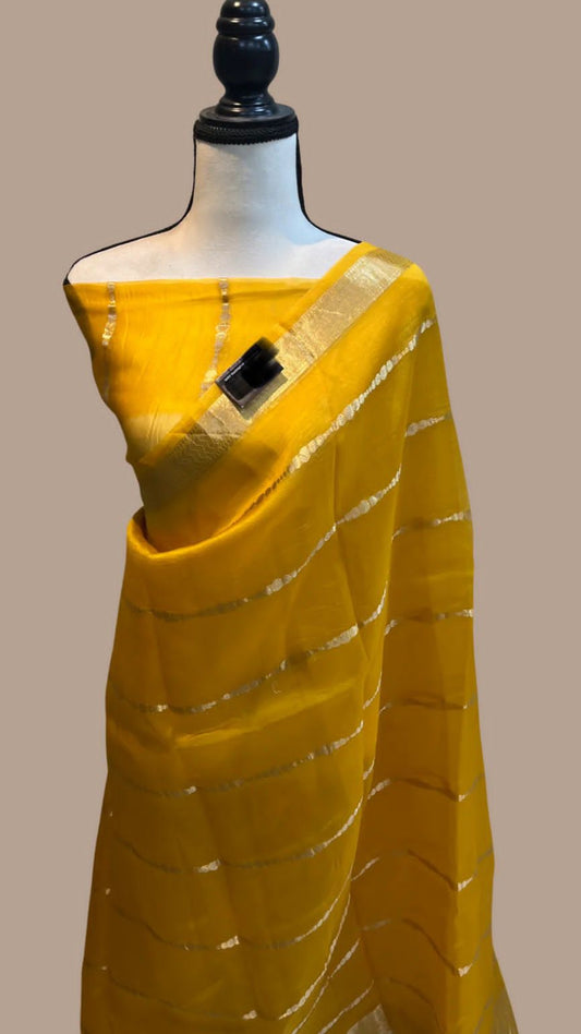 Organza Silk Weaving Saree with Zari-005