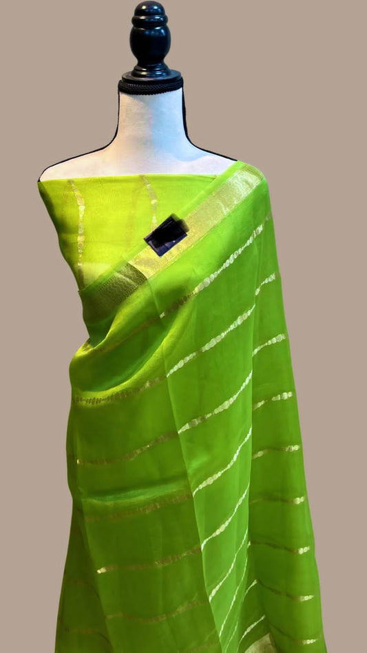 Organza Silk Weaving Saree with Zari-007