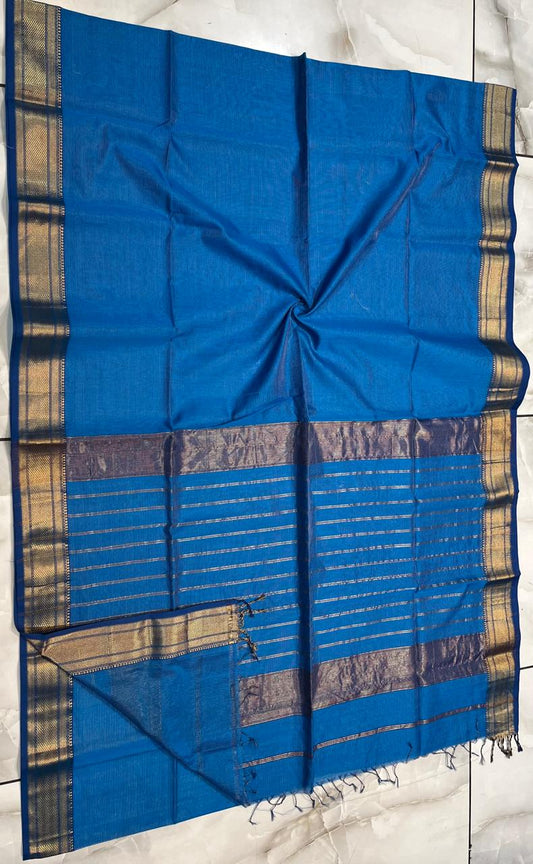 Maheshwari Handwoven Tissue Saree- 008