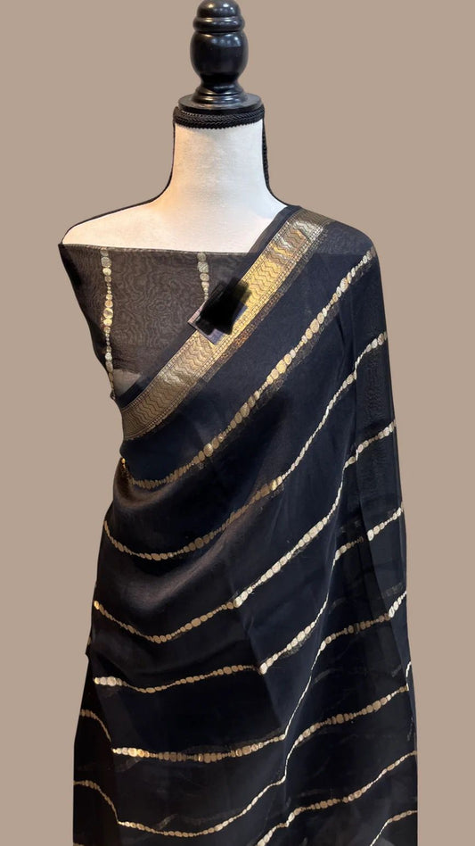 Organza Silk Weaving Saree with Zari-008