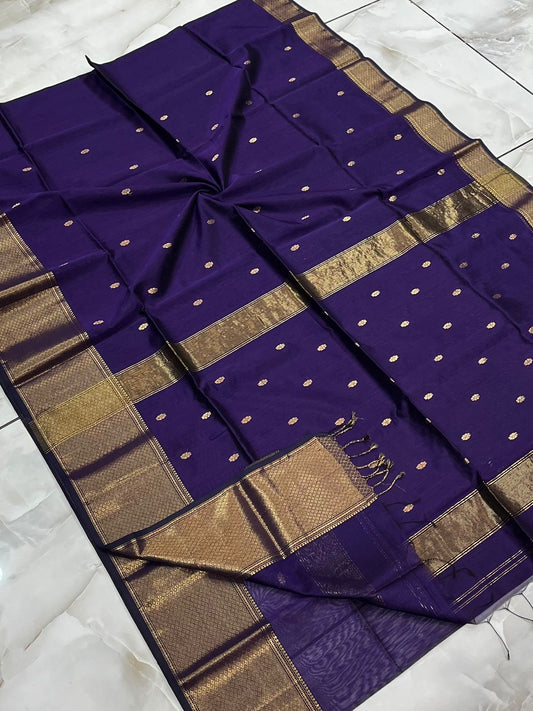 Maheshwari Saree in Handwoven Heritage Weave-017