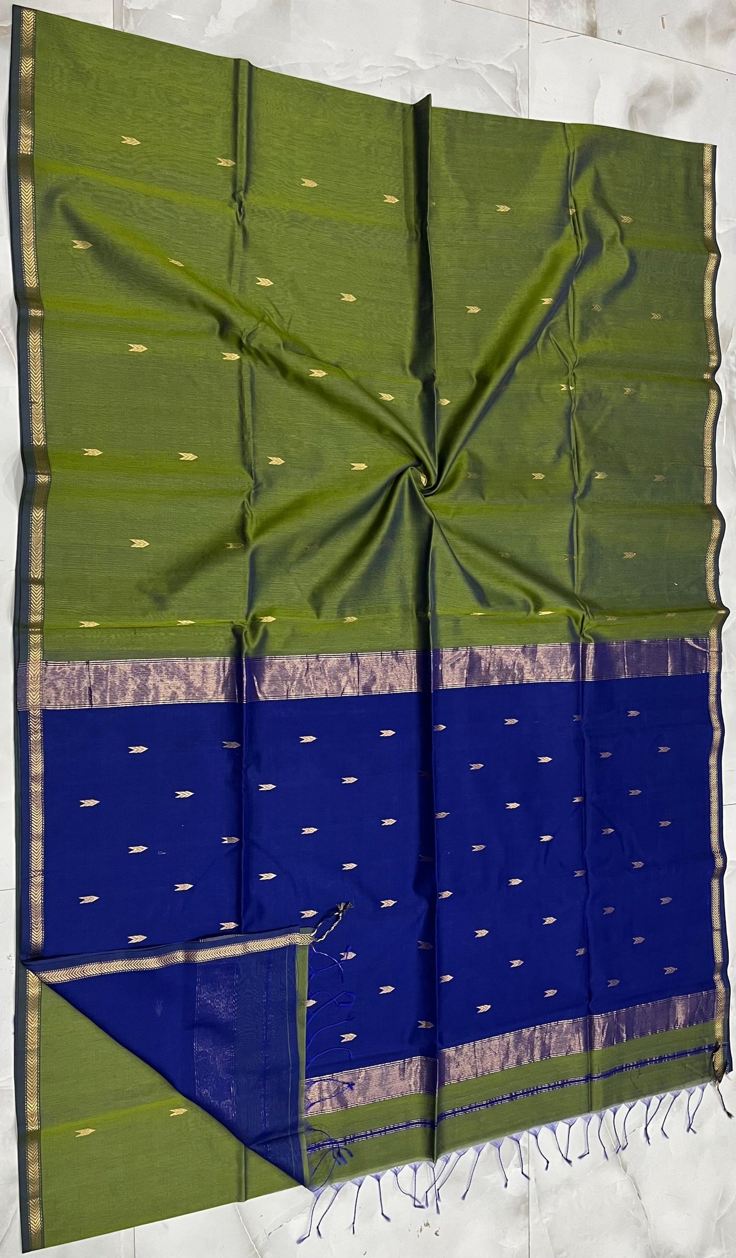 Maheshwari Saree in Handwoven Heritage Weave-021