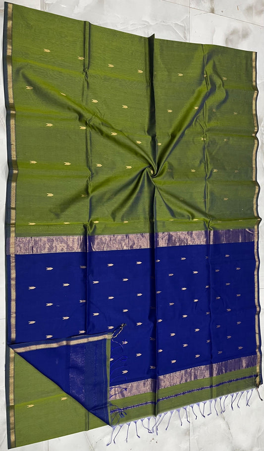 Maheshwari Saree in Handwoven Heritage Weave-021