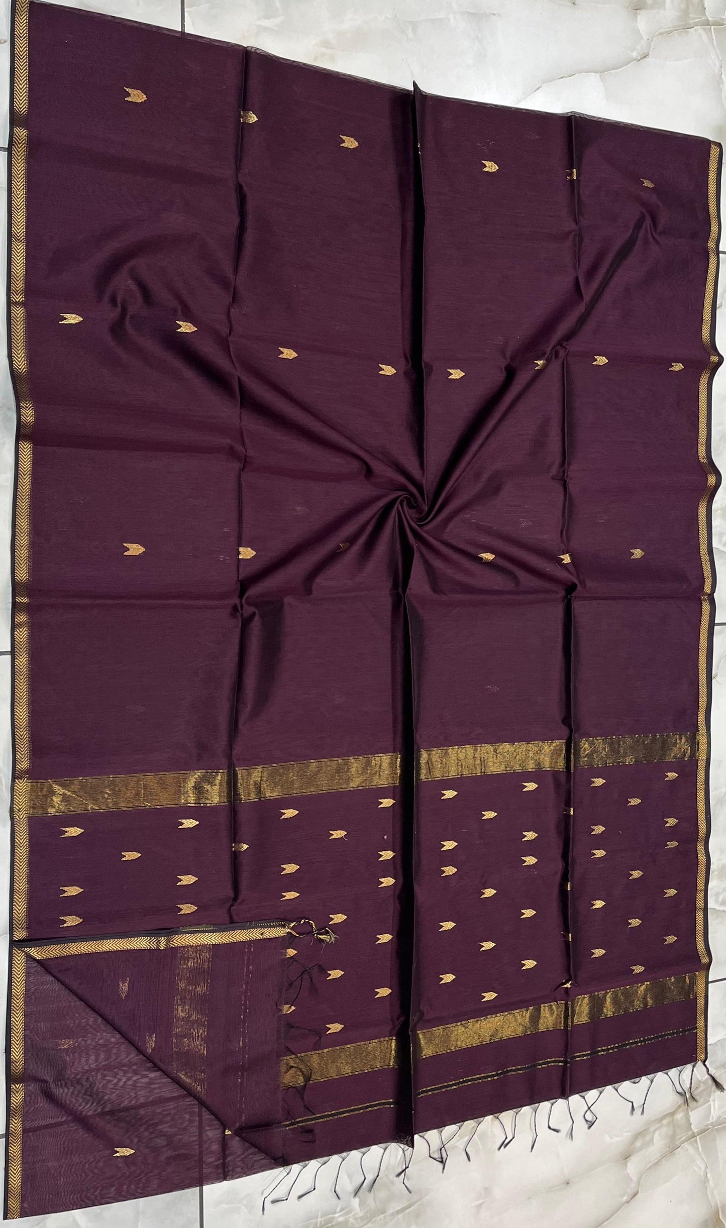 Maheshwari Saree in Handwoven Heritage Weave-050