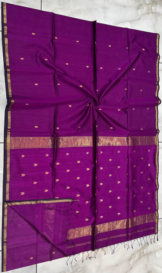 Maheshwari Saree in Handwoven Heritage Weave-040