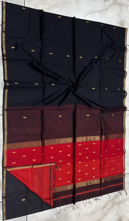 Maheshwari Saree in Handwoven Heritage Weave-045