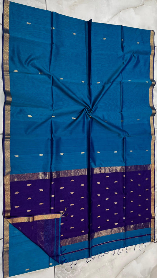 Maheshwari Saree in Handwoven Heritage Weave-038
