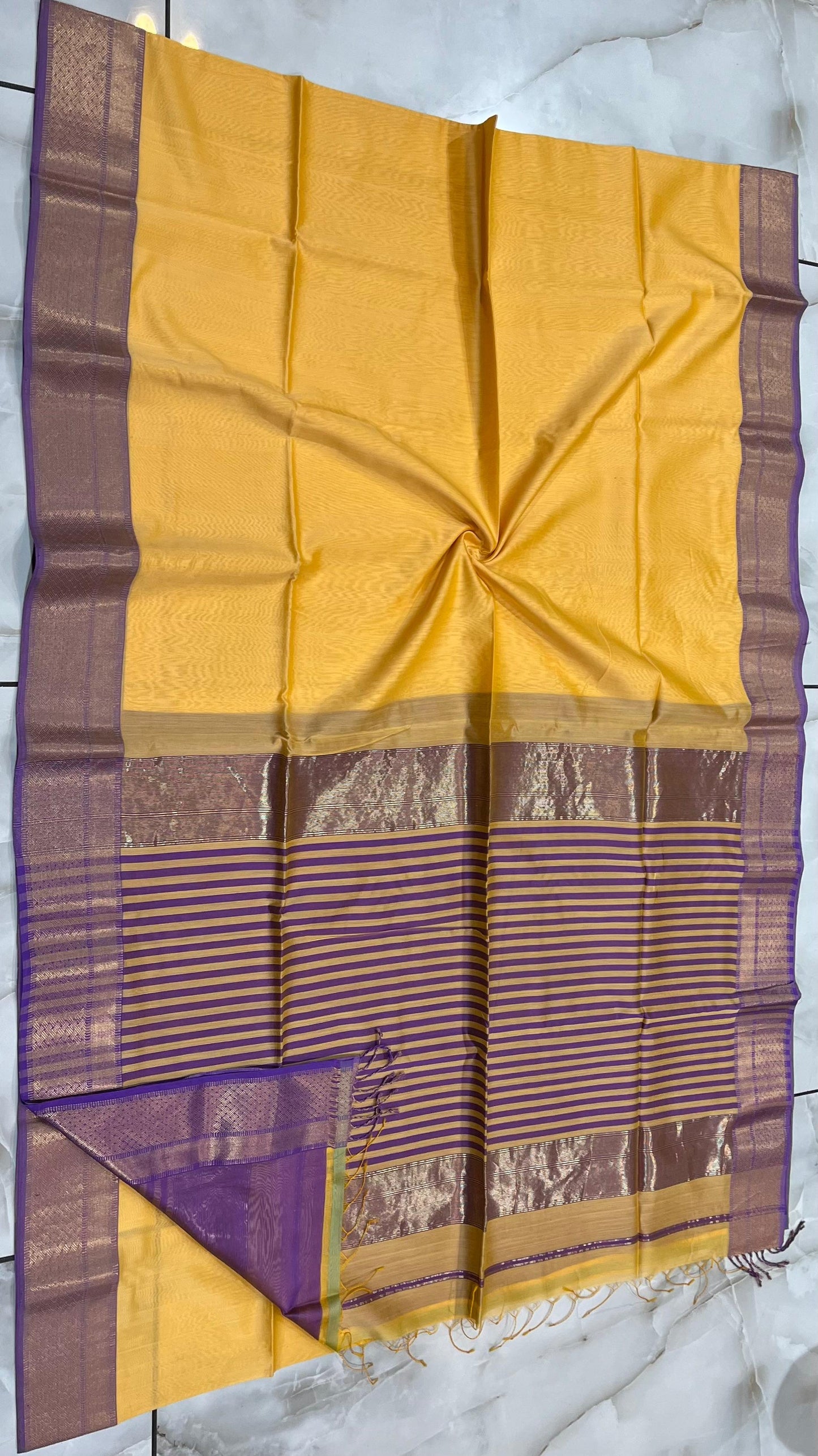 Maheshwari Saree in Handwoven Heritage Weave-029