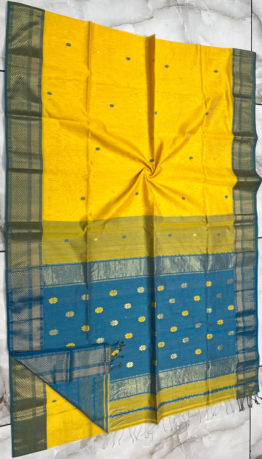 Maheshwari Saree in Handwoven Heritage Weave-018