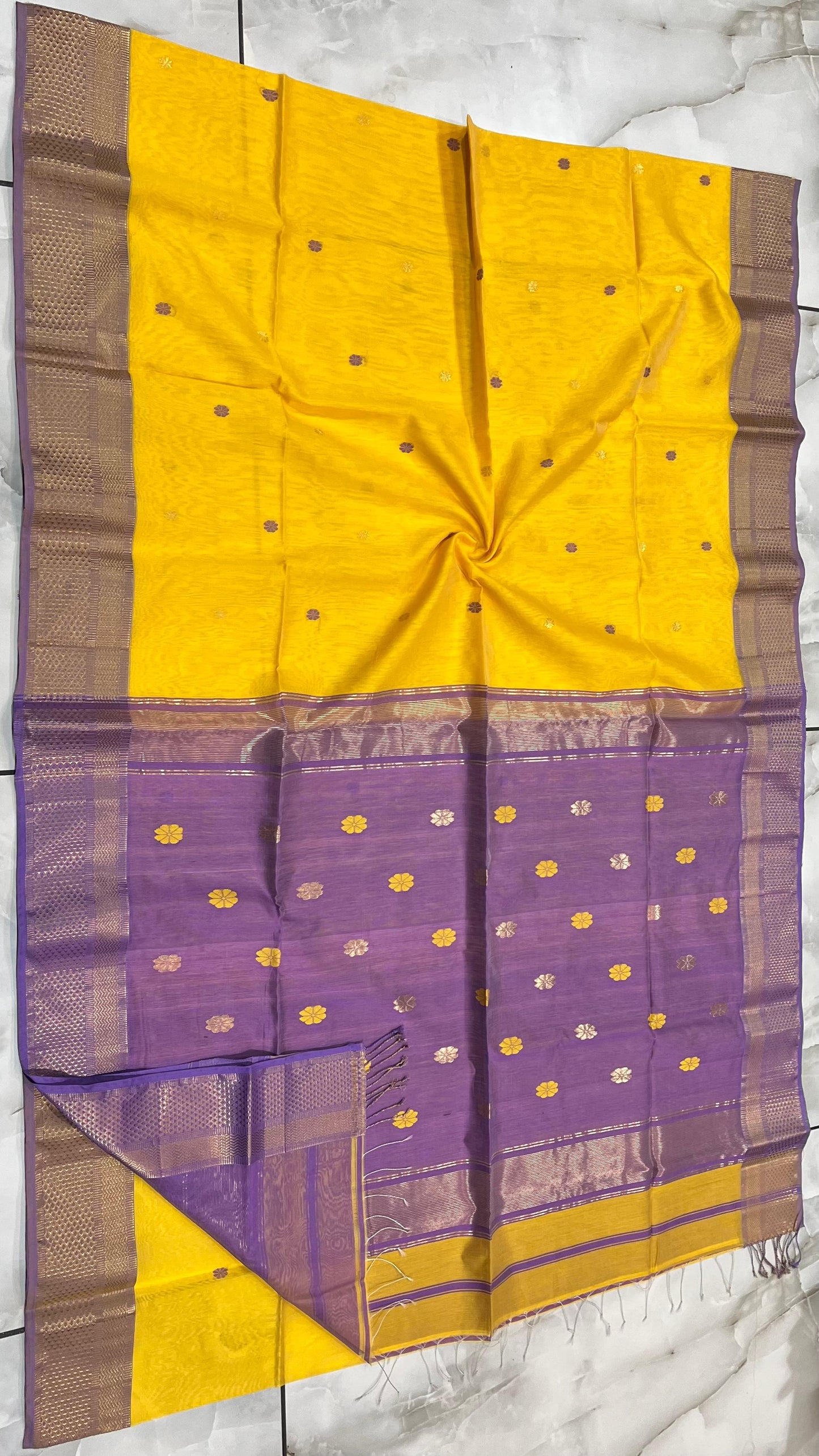 Maheshwari Saree in Handwoven Heritage Weave-025