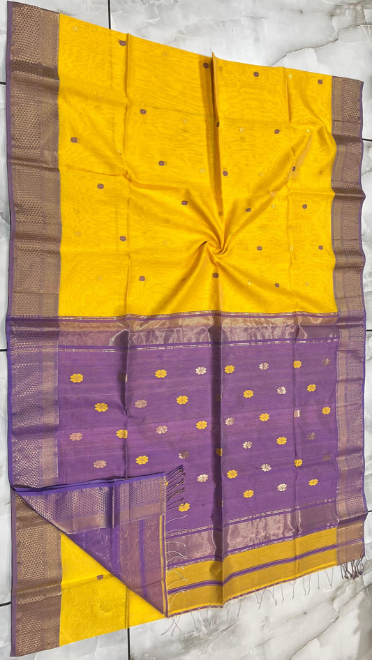 Maheshwari Saree in Handwoven Heritage Weave-025