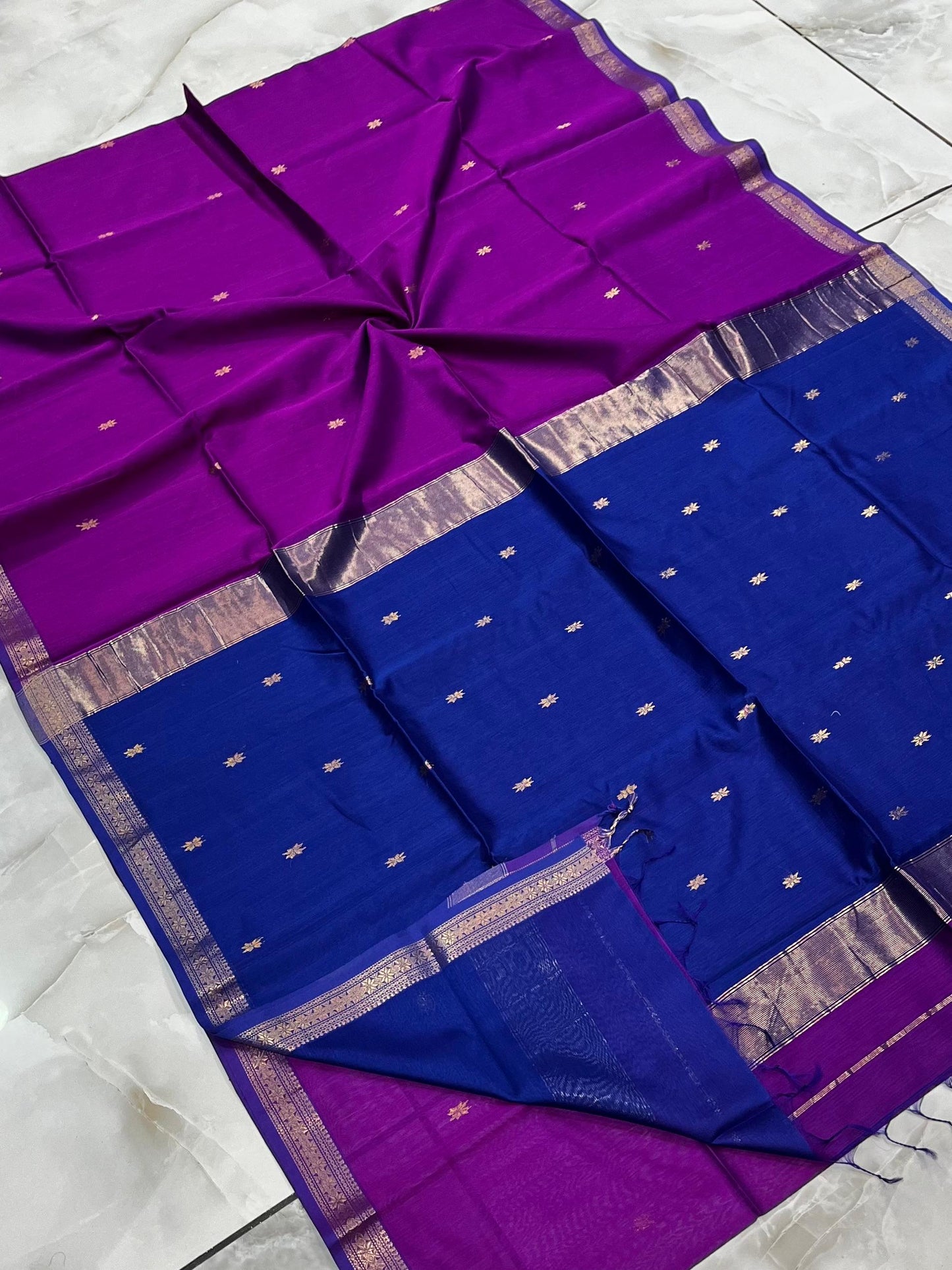 Maheshwari Saree in Handwoven Heritage Weave-007