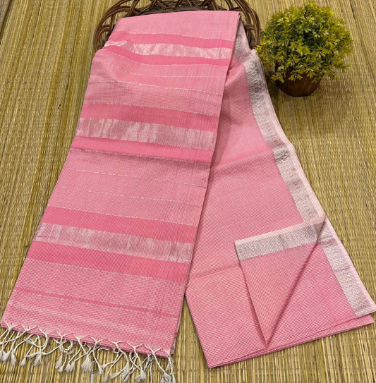 Maheshwari Saree in Handwoven Heritage Weave-075