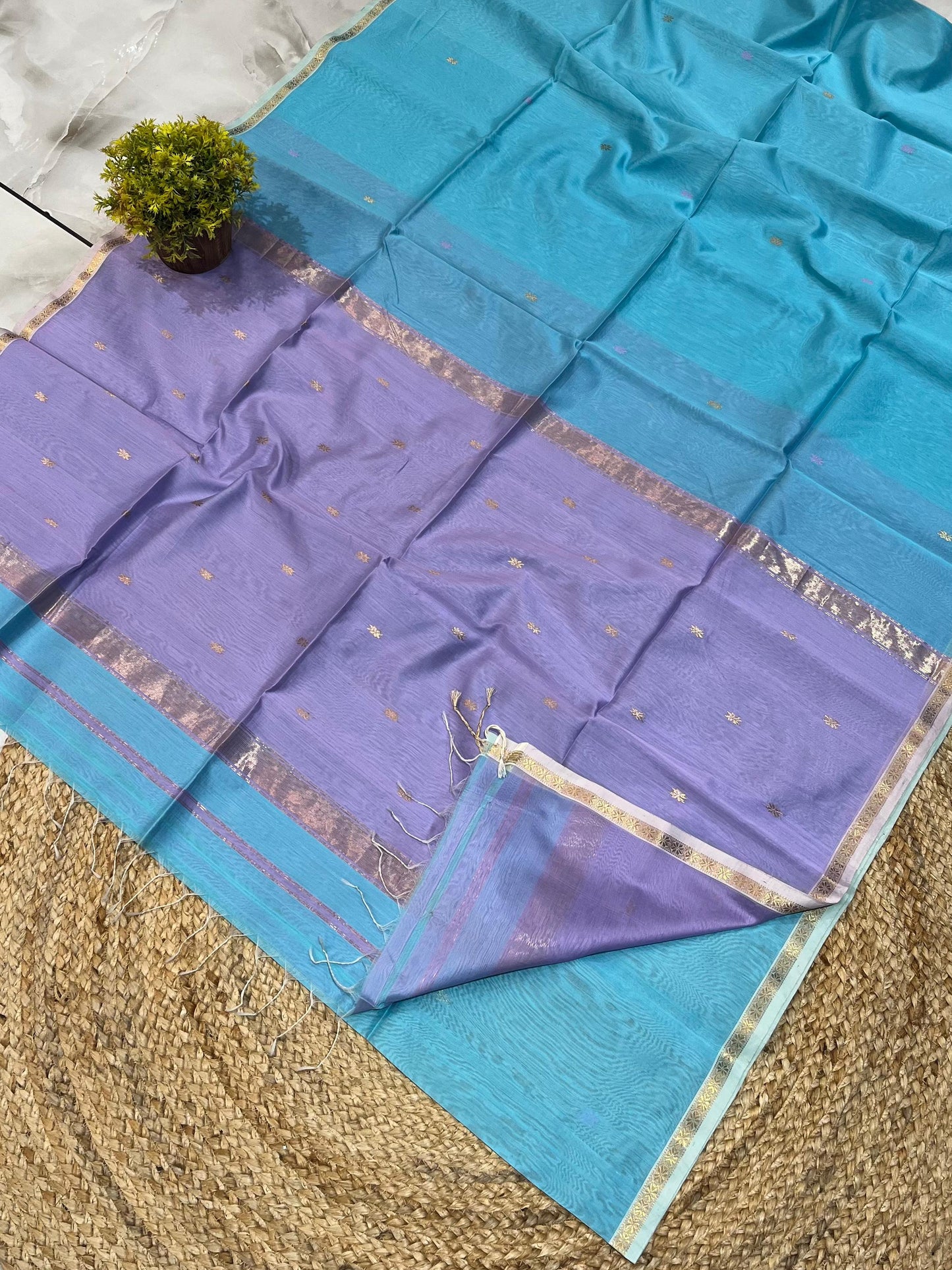 Maheshwari Saree in Handwoven Heritage Weave-133