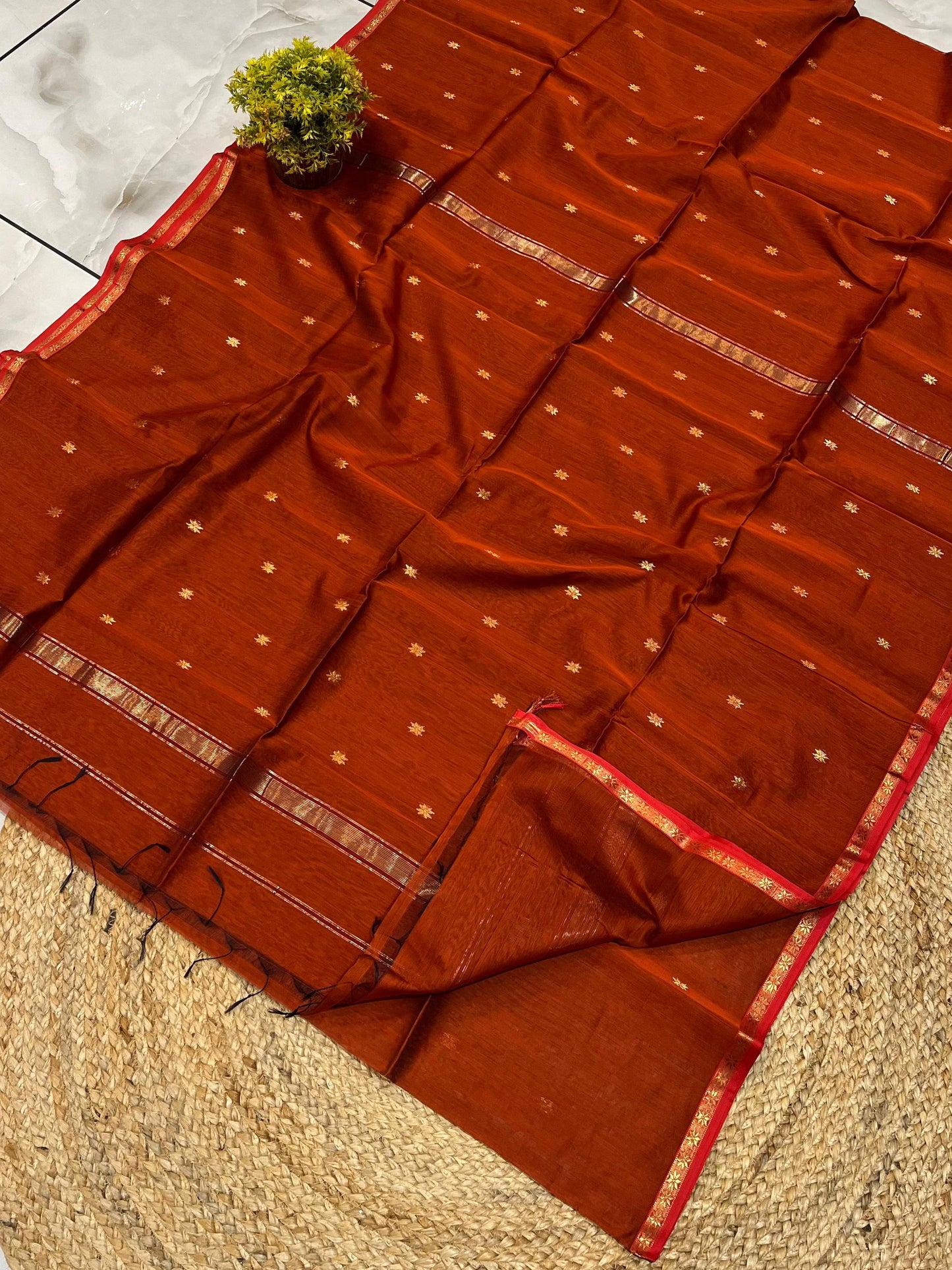 Maheshwari Saree in Handwoven Heritage Weave-140