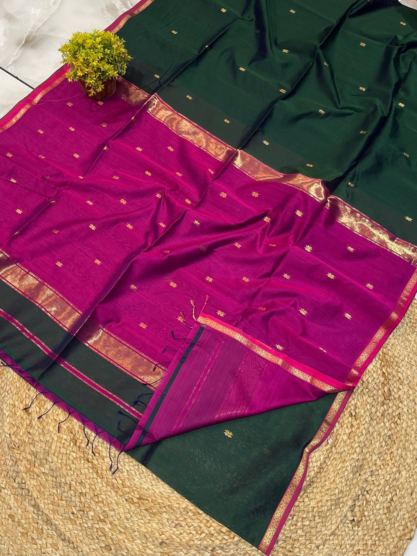 Maheshwari Saree in Handwoven Heritage Weave-143