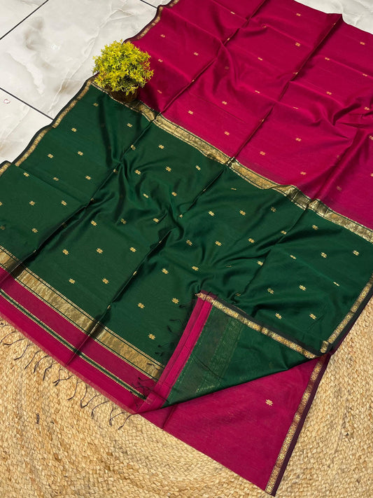 Maheshwari Saree in Handwoven Heritage Weave-159