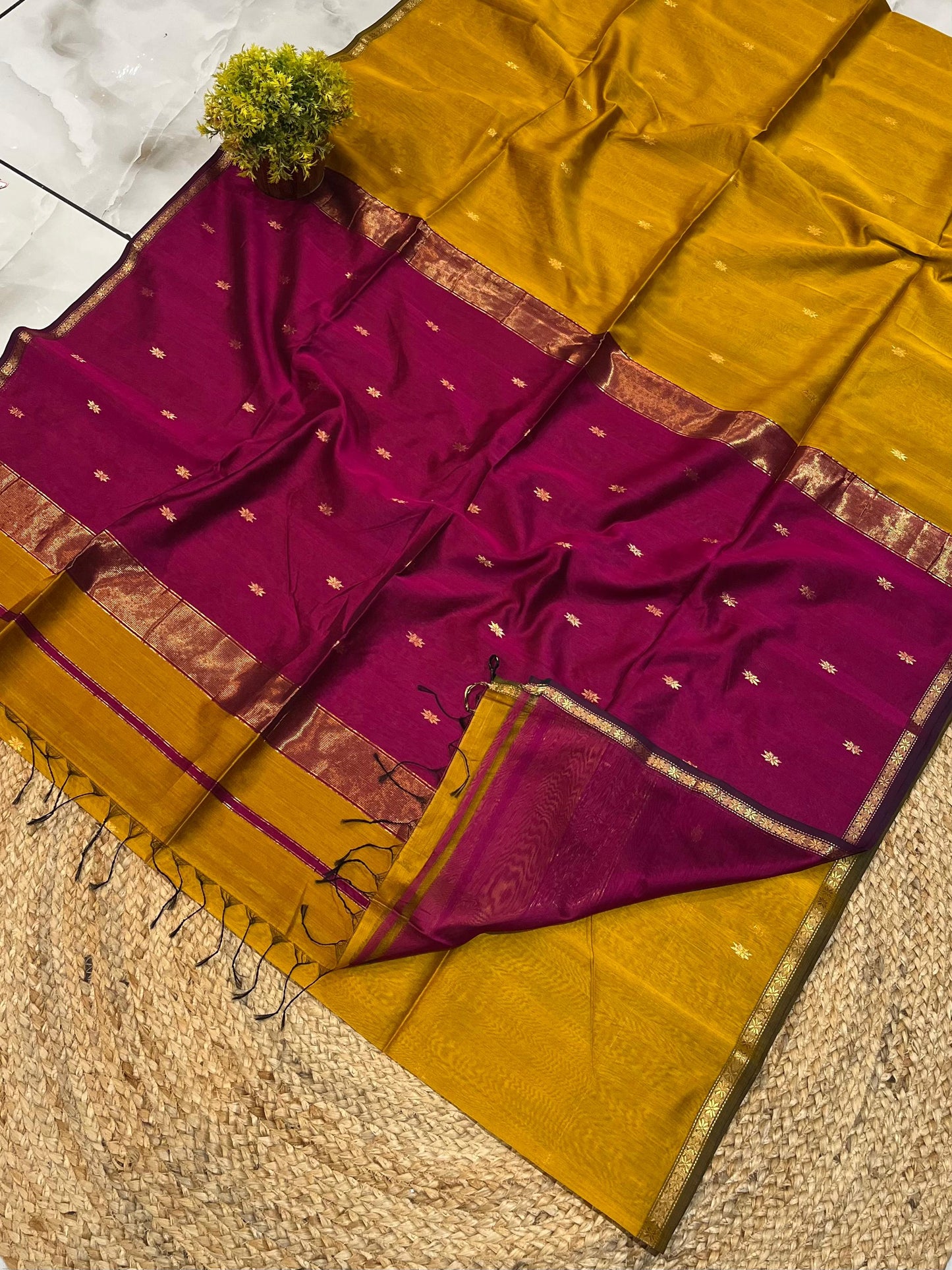 Maheshwari Saree in Handwoven Heritage Weave-138
