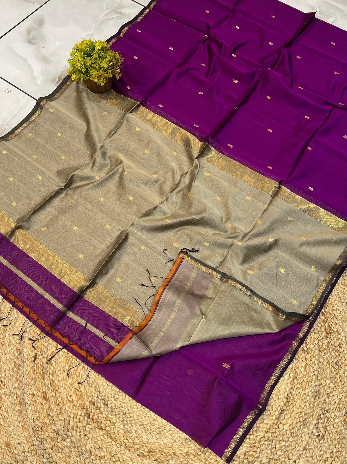 Maheshwari Saree in Handwoven Heritage Weave-152