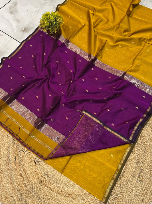 Maheshwari Saree in Handwoven Heritage Weave-144