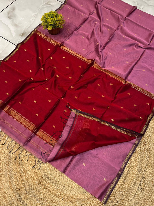 Maheshwari Saree in Handwoven Heritage Weave-162