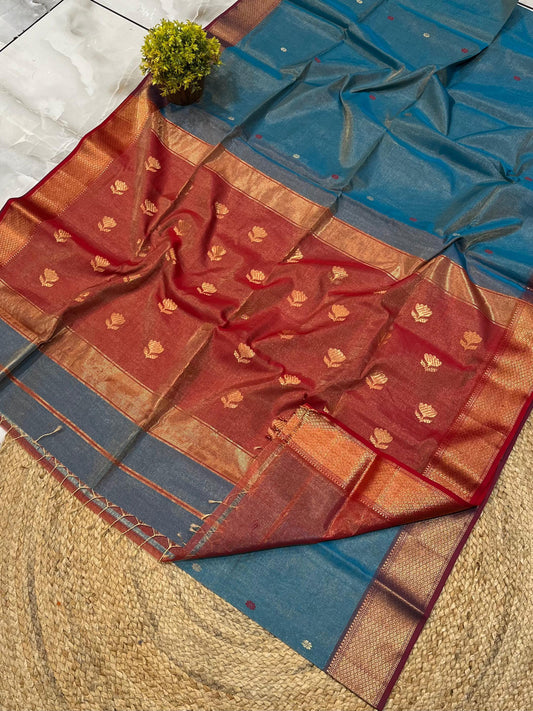 Maheshwari Saree in Handwoven Heritage Weave-126
