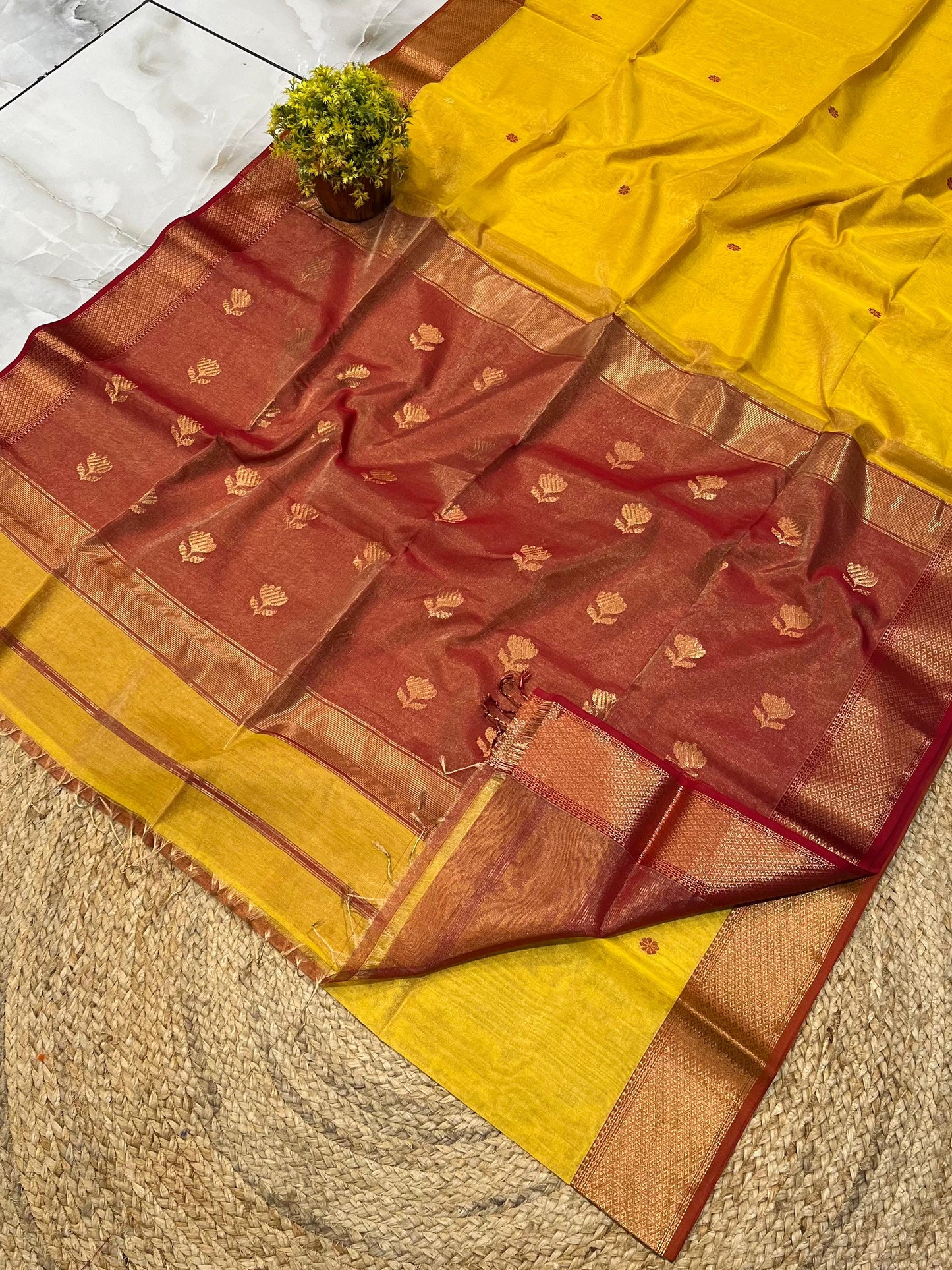 Maheshwari Saree in Handwoven Heritage Weave-131