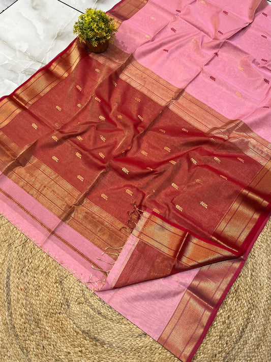 Maheshwari Saree in Handwoven Heritage Weave-127