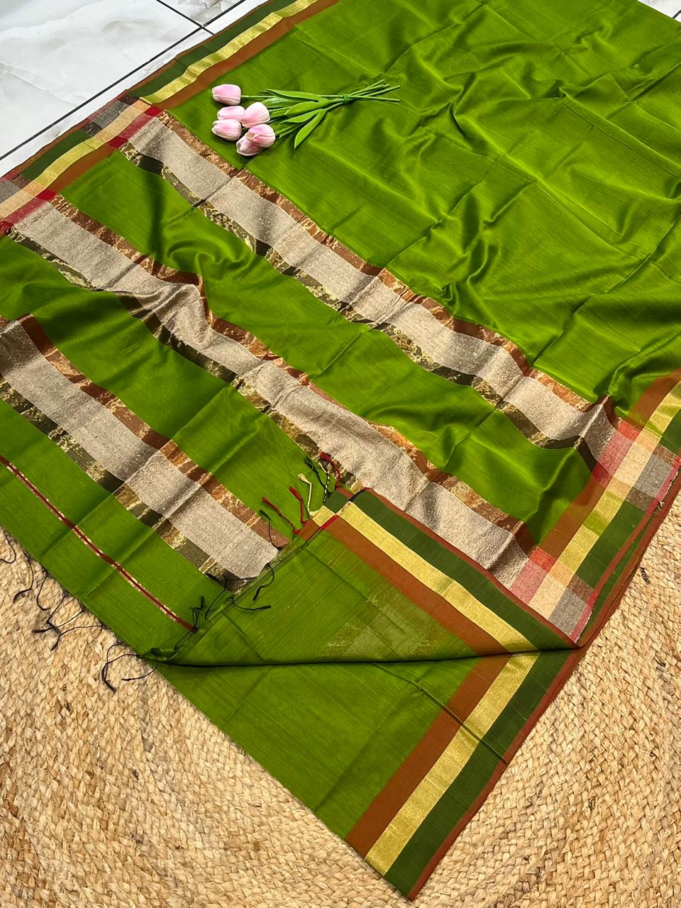 Maheshwari Saree in Handwoven Heritage Weave-203