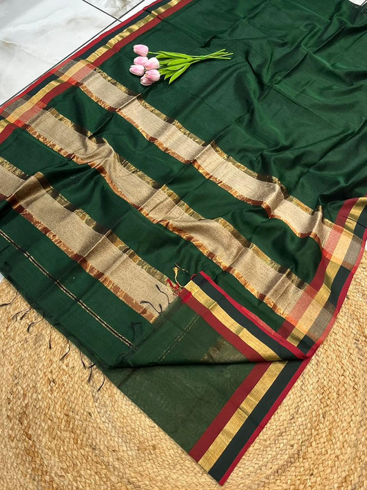 Maheshwari Saree in Handwoven Heritage Weave-173