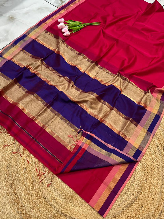 Maheshwari Saree in Handwoven Heritage Weave-169